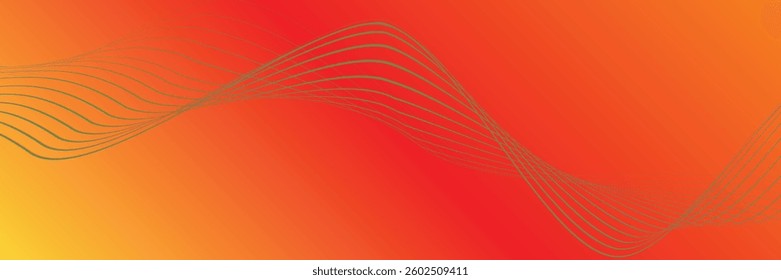 Flowing dots particles wave pattern halftone gradient curve shape isolated on white background