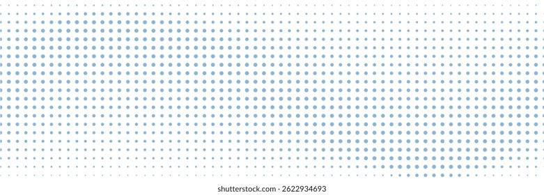 Flowing dots particles wave pattern halftone gradient curve shape isolated on white background. Vector in concept of technology, science, music, modern. eps 10
