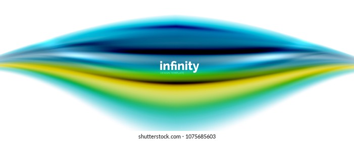 Flowing fluid colors vector, blurred colorful 3d gel shape on white. Vector illustration