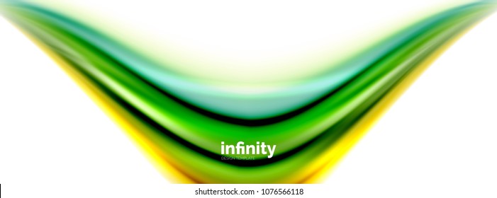 Vector de colores fluidos, forma de gel 3d de color borrosa sobre blanco. Ilustración del vector