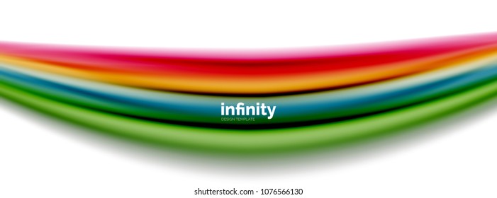 Vector de colores fluidos, forma de gel 3d de color borrosa sobre blanco. Ilustración del vector