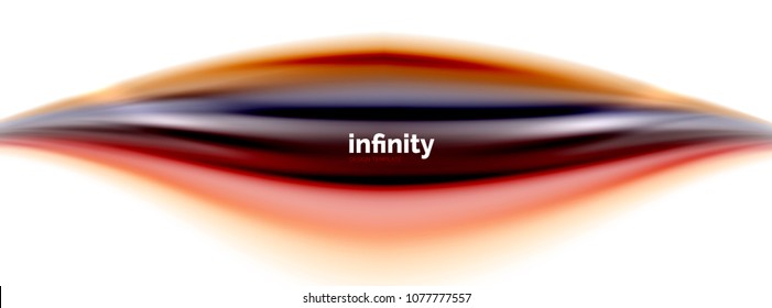 Flowing fluid colors vector, blurred colorful 3d gel shape on white. Vector illustration