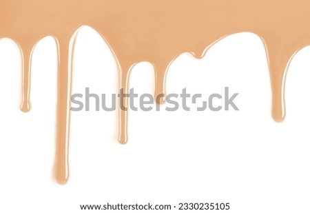 flowing foundation on a white background
