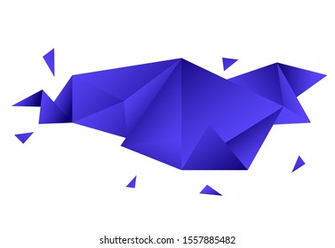 Flowing geometric abstract shape. Geometric colored forms and lines. Gradient abstract banner with flowing liquid shapes. Template for logo, flyer, presentation