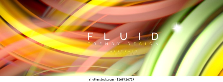 Diseño de movimiento de color brillante, plantilla de diseño abstracto de moda para presentación de negocios o tecnología o portada de folletos web, fondo de pantalla. Ilustración del vector