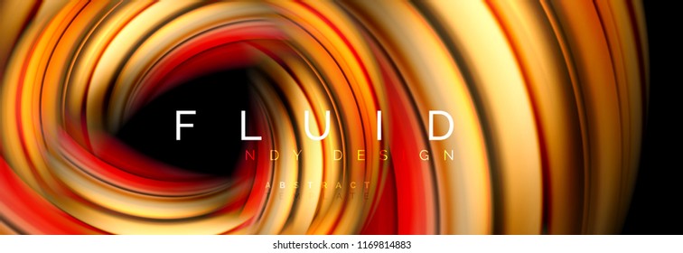 Flowing glowing color motion concept, trendy abstract layout template for business or technology presentation or web brochure cover, wallpaper. Vector illustration