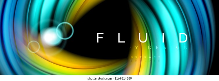 Diseño de movimiento de color brillante, plantilla de diseño abstracto de moda para presentación de negocios o tecnología o portada de folletos web, fondo de pantalla. Ilustración del vector