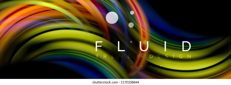Diseño de movimiento de color brillante, plantilla de diseño abstracto de moda para presentación de negocios o tecnología o portada de folletos web, fondo de pantalla. Ilustración del vector