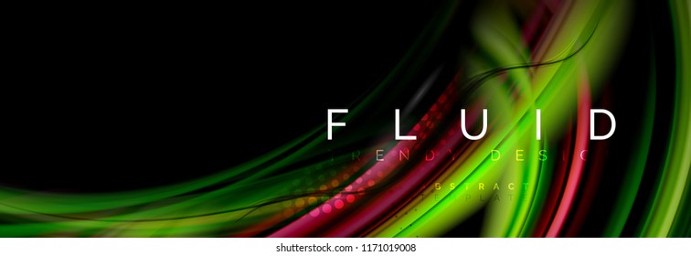 Das farbige Motion-Konzept, die angesagte abstrakte Layout-Vorlage für die Präsentation von Unternehmen oder Technologien oder die Web-Broschüre, Tapete. Vektorgrafik