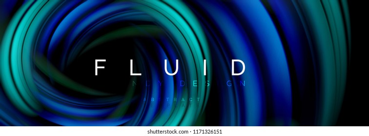 Flowing glowing color motion concept, trendy abstract layout template for business or technology presentation or web brochure cover, wallpaper. Vector illustration