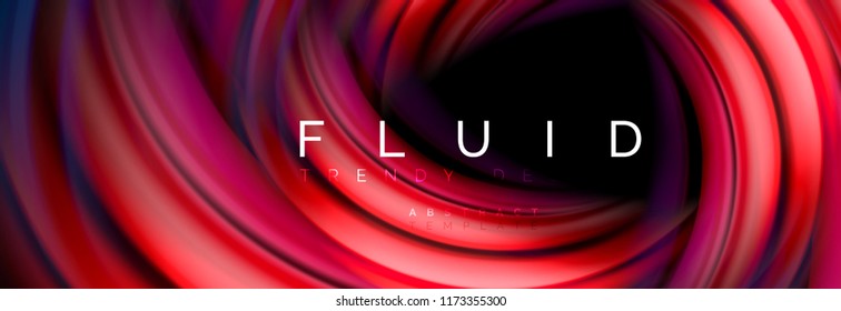 Flowing glowing color motion concept, trendy abstract layout template for business or technology presentation or web brochure cover, wallpaper. Vector illustration
