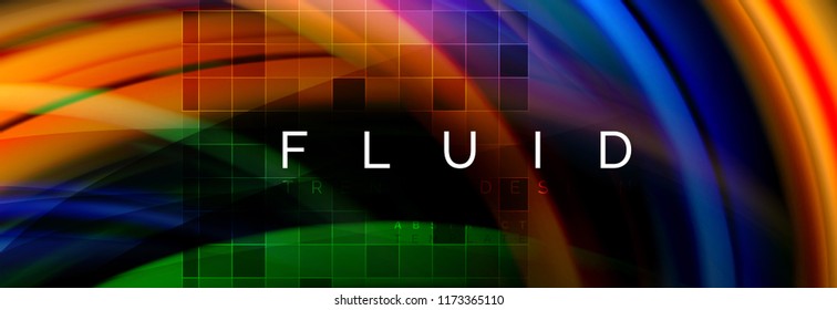 Diseño de movimiento de color brillante, plantilla de diseño abstracto de moda para presentación de negocios o tecnología o portada de folletos web, fondo de pantalla. Ilustración del vector