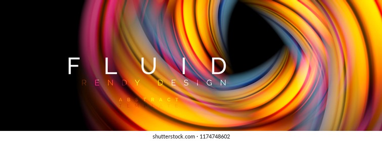 Flowing glowing color motion concept, trendy abstract layout template for business or technology presentation or web brochure cover, wallpaper. Vector illustration