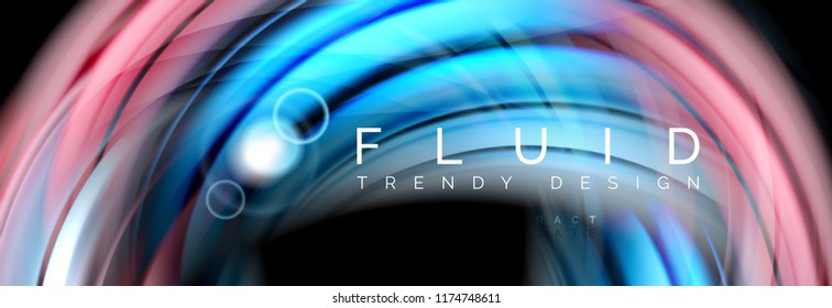 Diseño de movimiento de color brillante, plantilla de diseño abstracto de moda para presentación de negocios o tecnología o portada de folletos web, fondo de pantalla. Ilustración del vector