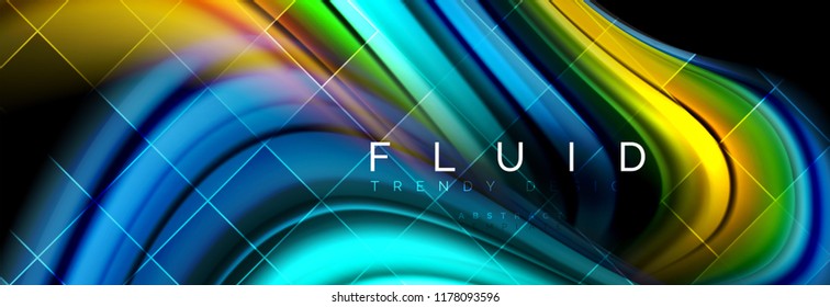 Diseño de movimiento de color brillante, plantilla de diseño abstracto de moda para presentación de negocios o tecnología o portada de folletos web, fondo de pantalla. Ilustración del vector