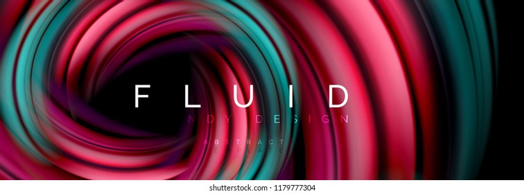 Flowing glowing color motion concept, trendy abstract layout template for business or technology presentation or web brochure cover, wallpaper. Vector illustration