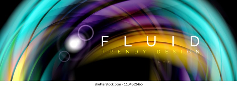 Diseño de movimiento de color brillante, plantilla de diseño abstracto de moda para presentación de negocios o tecnología o portada de folletos web, fondo de pantalla. Ilustración del vector