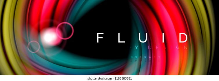 Diseño de movimiento de color brillante, plantilla de diseño abstracto de moda para presentación de negocios o tecnología o portada de folletos web, fondo de pantalla. Ilustración del vector