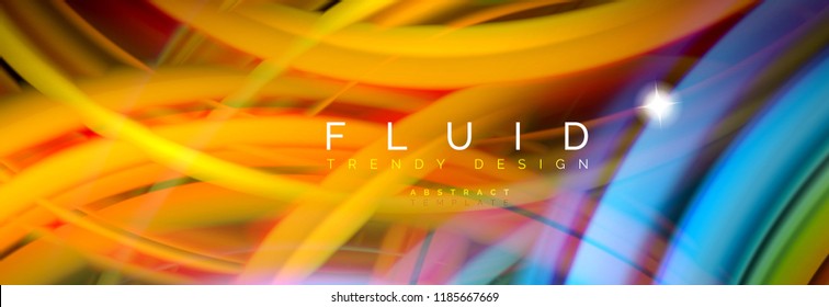 Diseño de movimiento de color brillante, plantilla de diseño abstracto de moda para presentación de negocios o tecnología o portada de folletos web, fondo de pantalla. Ilustración del vector