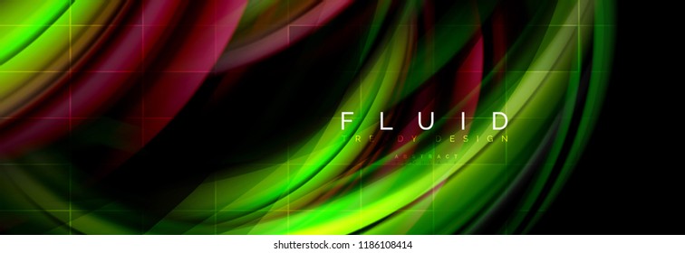 Diseño de movimiento de color brillante, plantilla de diseño abstracto de moda para presentación de negocios o tecnología o portada de folletos web, fondo de pantalla. Ilustración del vector