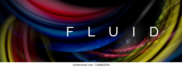 Diseño de movimiento de color brillante, plantilla de diseño abstracto de moda para presentación de negocios o tecnología o portada de folletos web, fondo de pantalla. Ilustración del vector