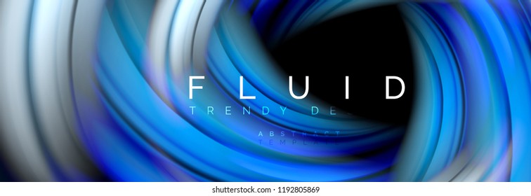 Flowing glowing color motion concept, trendy abstract layout template for business or technology presentation or web brochure cover, wallpaper. Vector illustration