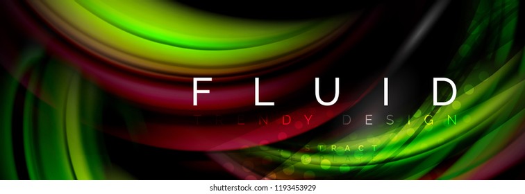 Diseño de movimiento de color brillante, plantilla de diseño abstracto de moda para presentación de negocios o tecnología o portada de folletos web, fondo de pantalla. Ilustración del vector