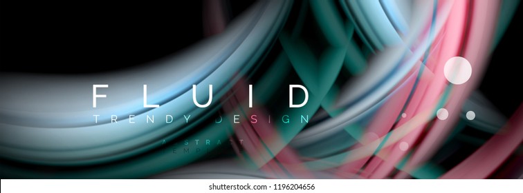 Diseño de movimiento de color brillante, plantilla de diseño abstracto de moda para presentación de negocios o tecnología o portada de folletos web, fondo de pantalla. Ilustración del vector