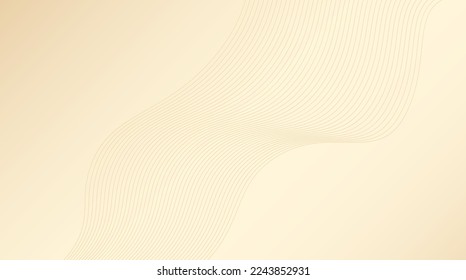 Flowing golden curve texture vector background