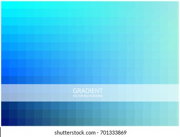 flowing gradient blue squares vector background with frame for your text