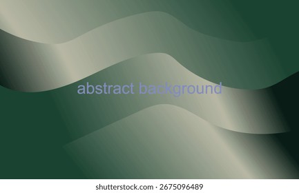 Flowing gradient waves of muted green and beige with subtle text abstract background