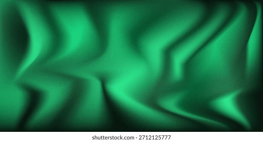 Un fondo de gradiente verde que fluye con una textura de ruido granulado, evocando tranquilidad natural y serenidad. Adecuado para aplicaciones creativas y artísticas en medios digitales o impresos.