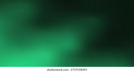 Fundo de gradiente verde fluido com uma textura de ruído granulado, evocando tranquilidade e serenidade naturais. Adequado para aplicações criativas e artísticas em mídia digital ou impressa.