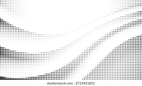 Fluxo meio-tom onda ponto fundo para cartazes modernos, marca criativa, web design, layouts digitais abstratos vetor ilustração