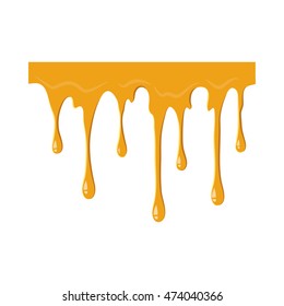 Flowing honey icon isolated on white background. Product symbol