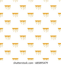 Flowing honey pattern seamless repeat in cartoon style vector illustration