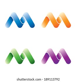 Flowing Letter M Shape
