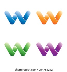 Flowing Letter W Shape