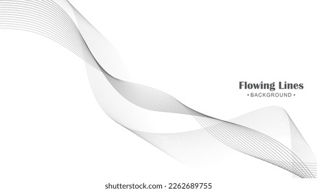 Flowing line style background design