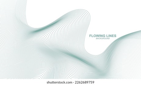 Flowing line style background design