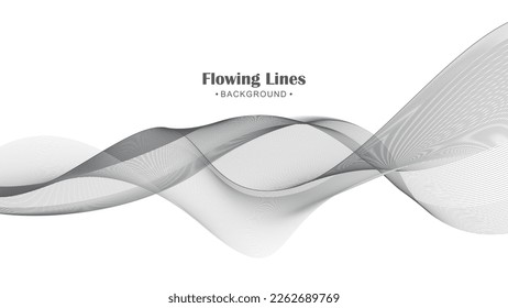 Flowing line style background design
