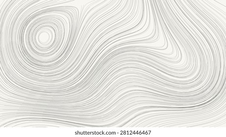 Flowing linear texture design with distorted concentric rings creating a soothing visual rhythm