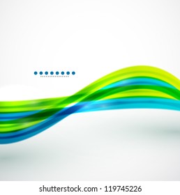 Flowing lines abstract vector background