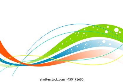 
flowing lines ,vector colorful abstraction
