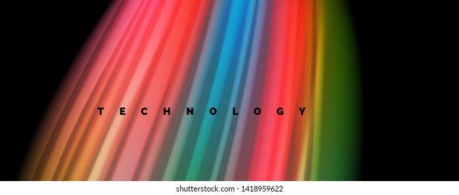Colores de arcoiris líquido flotante - moderno afiche de flujo colorido. Formas líquidas onduladas. Diseño artístico para su proyecto de diseño. Plantilla de vector