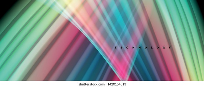 Colores de arcoiris líquido flotante - moderno afiche de flujo colorido. Formas líquidas onduladas. Diseño artístico para su proyecto de diseño. Plantilla de vector