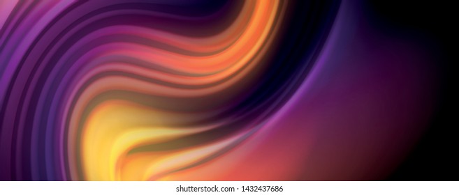 Flower Liquide Regenbogenfarben - modernes, farbenfrohes Flussförderer. Wellenflüssige Formen. Kunstdesign für Ihr Gestaltungsprojekt. Vektorgrafik-Vorlage
