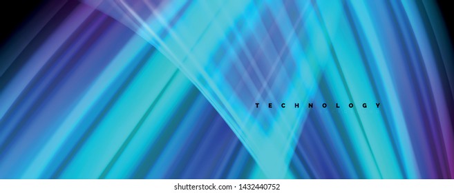 Flowing liquid rainbow colors - modern colorful flow poster. Wave liquid shapes. Art design for your design project. Vector template