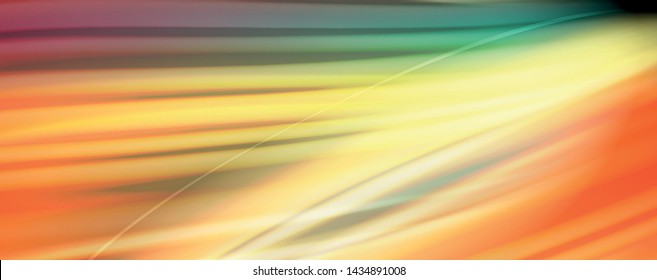 Flowing liquid rainbow colors - modern colorful flow poster. Wave liquid shapes. Art design for your design project. Vector template