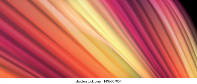Flowing liquid rainbow colors - modern colorful flow poster. Wave liquid shapes. Art design for your design project. Vector template